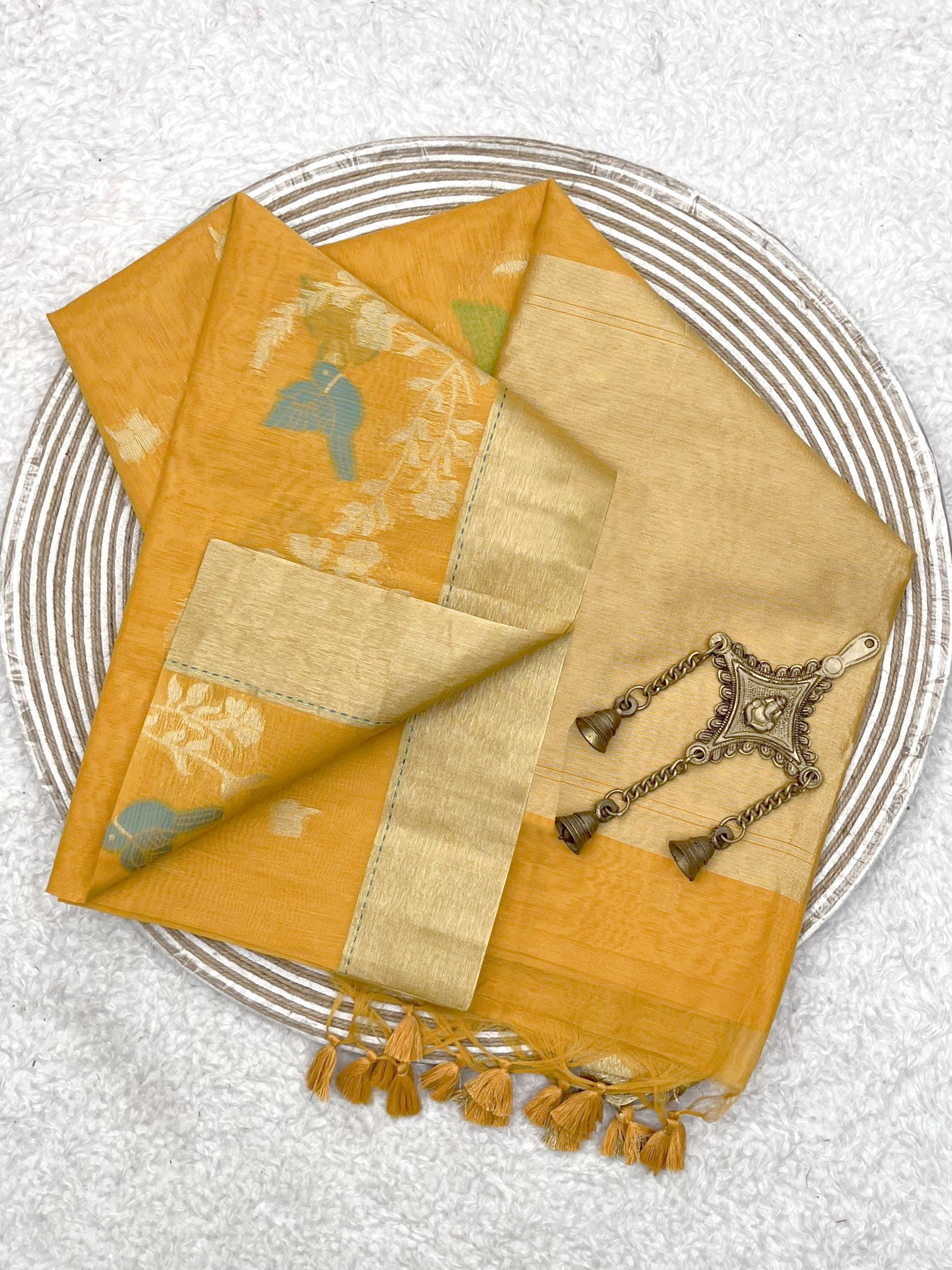 Graceful Yellow Saree - Perfect for Haldi & Celebrations