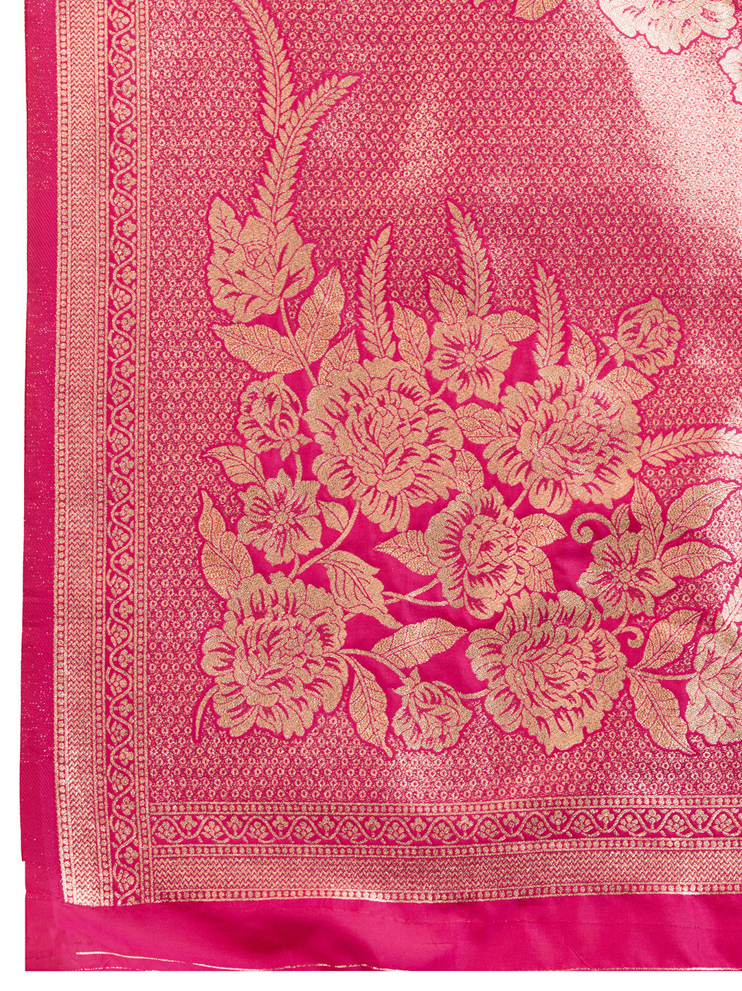 Rose Pink Kanjivaram Silk Woven Contemporary Saree