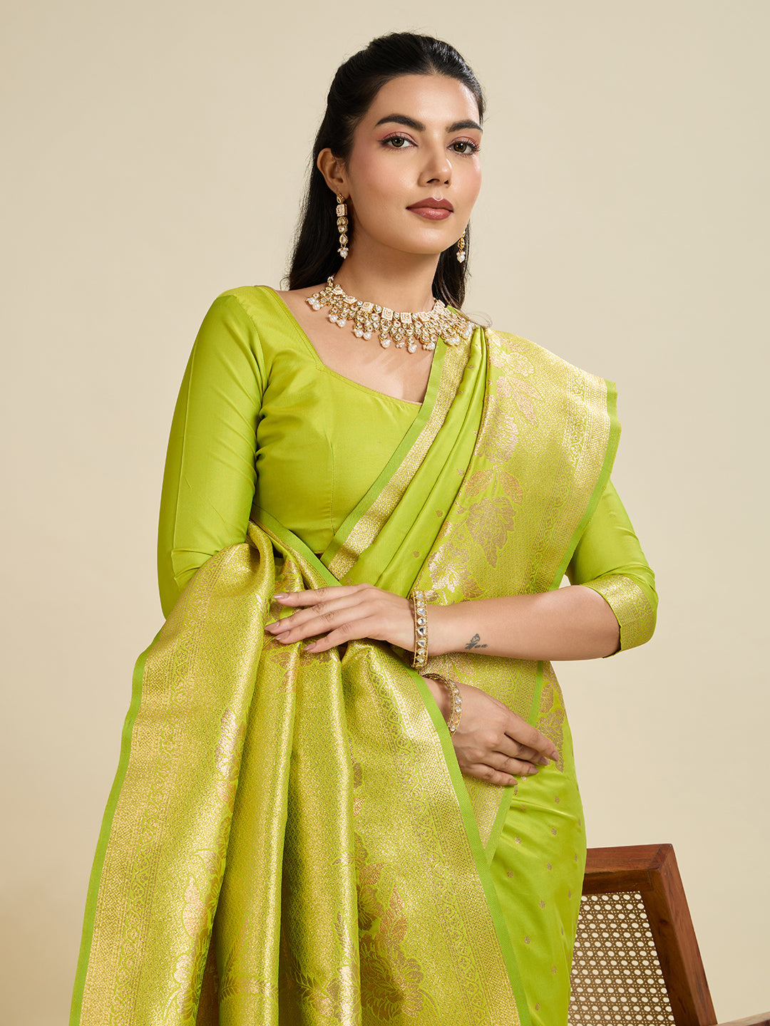 Catchy Green Weaving Kanjivaram Silk Classic Saree