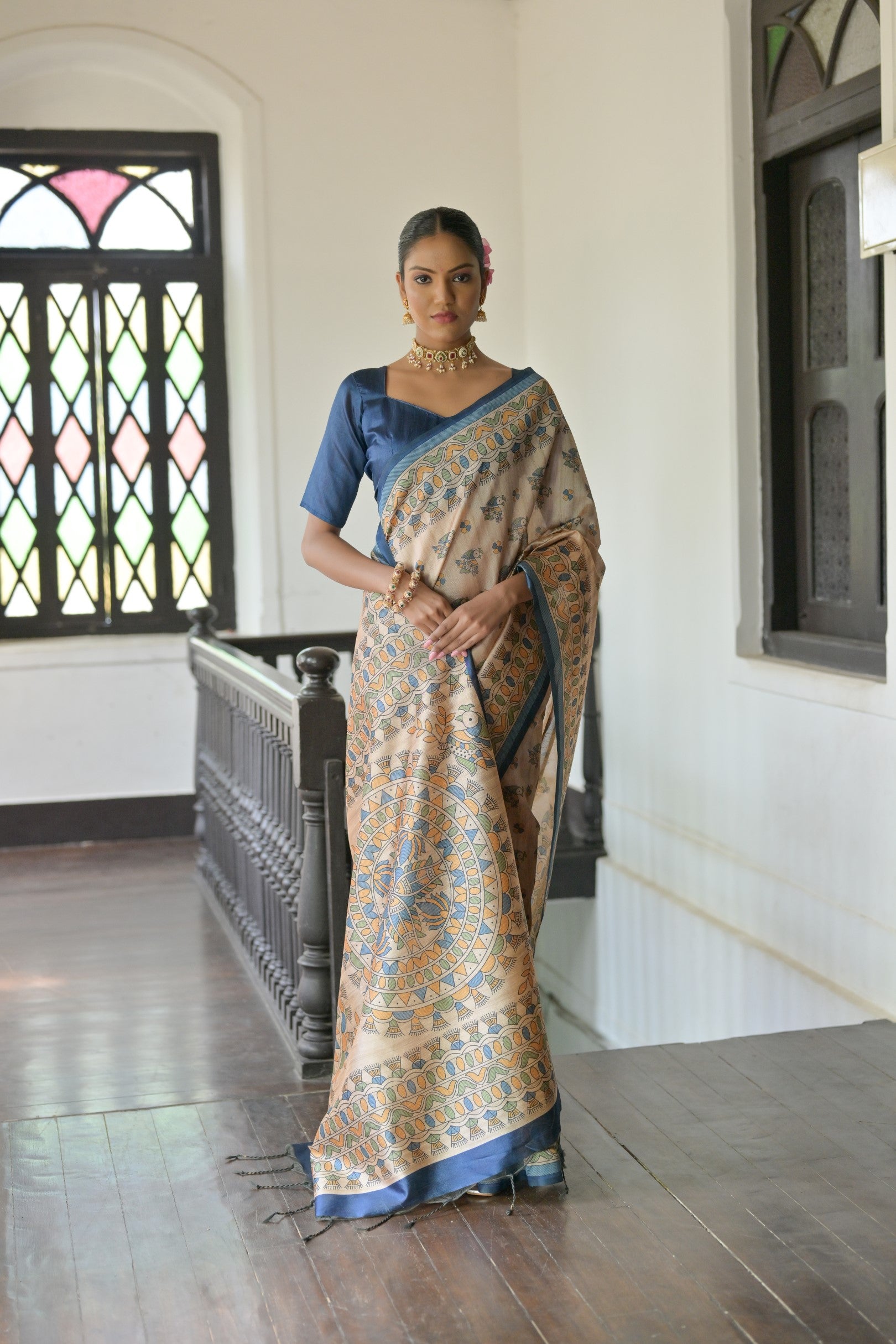 Madhubani Prints Women Saree