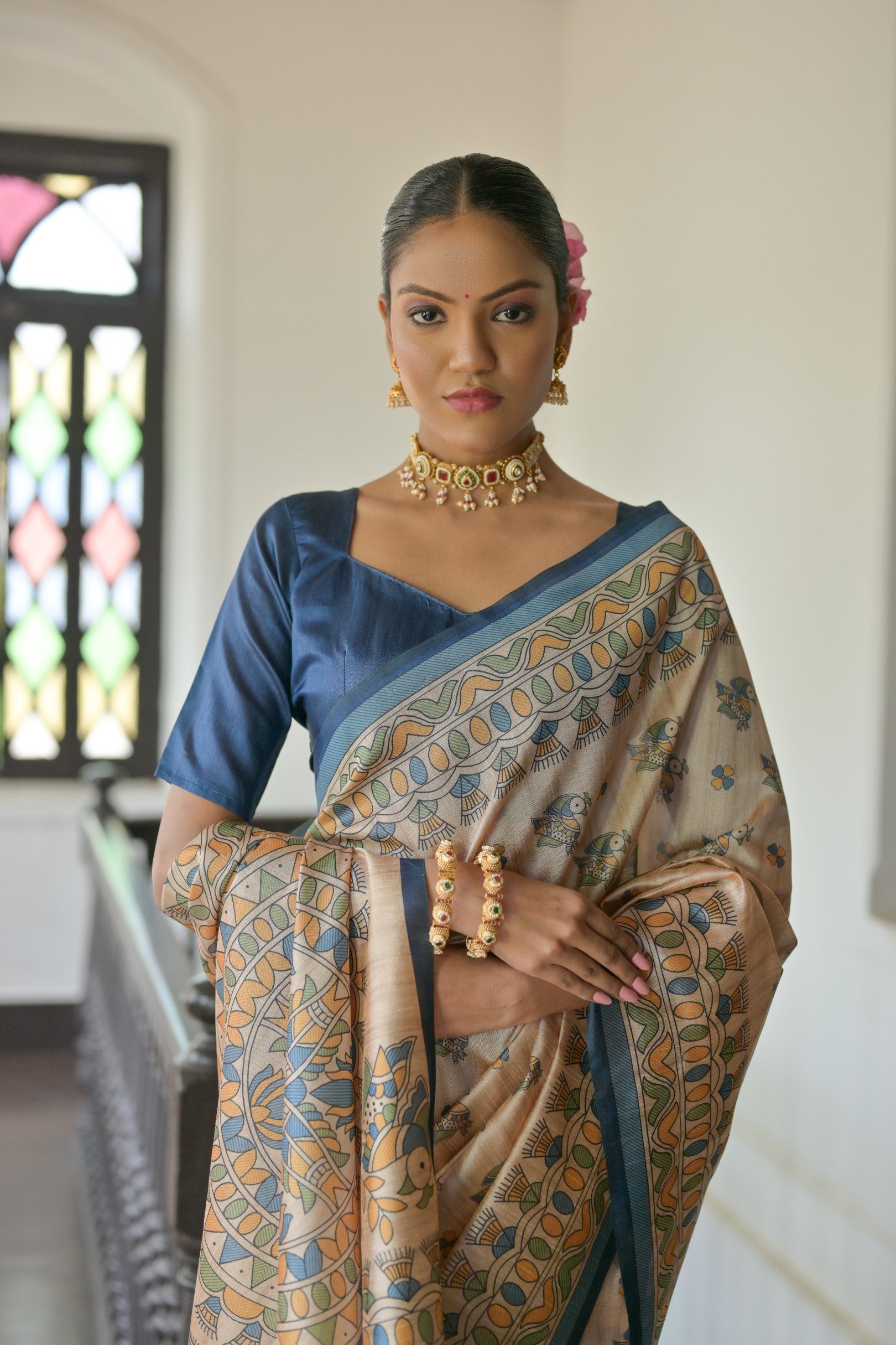 Madhubani Prints Women Saree