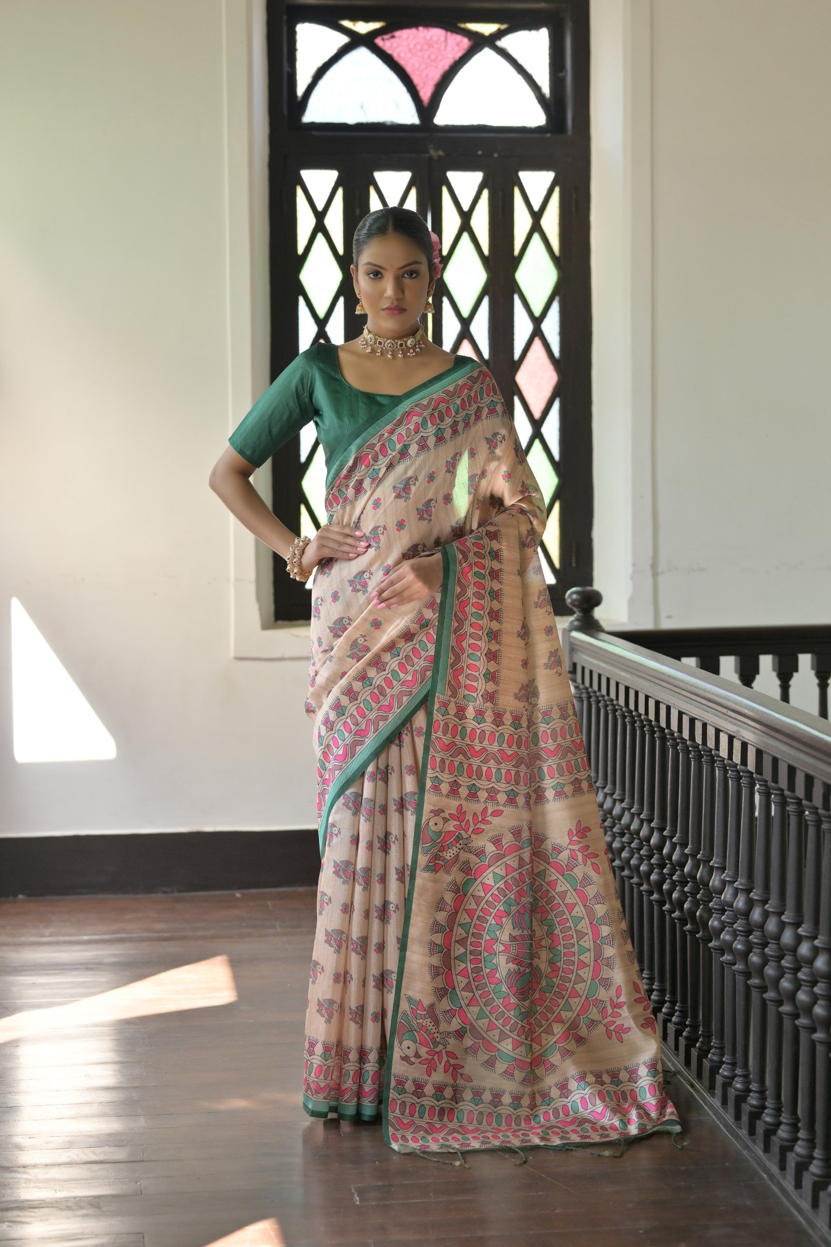 Madhubani Prints Women Saree