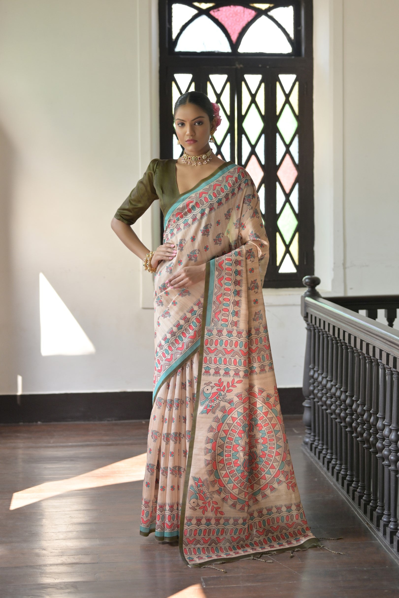 Madhubani Prints Women Saree