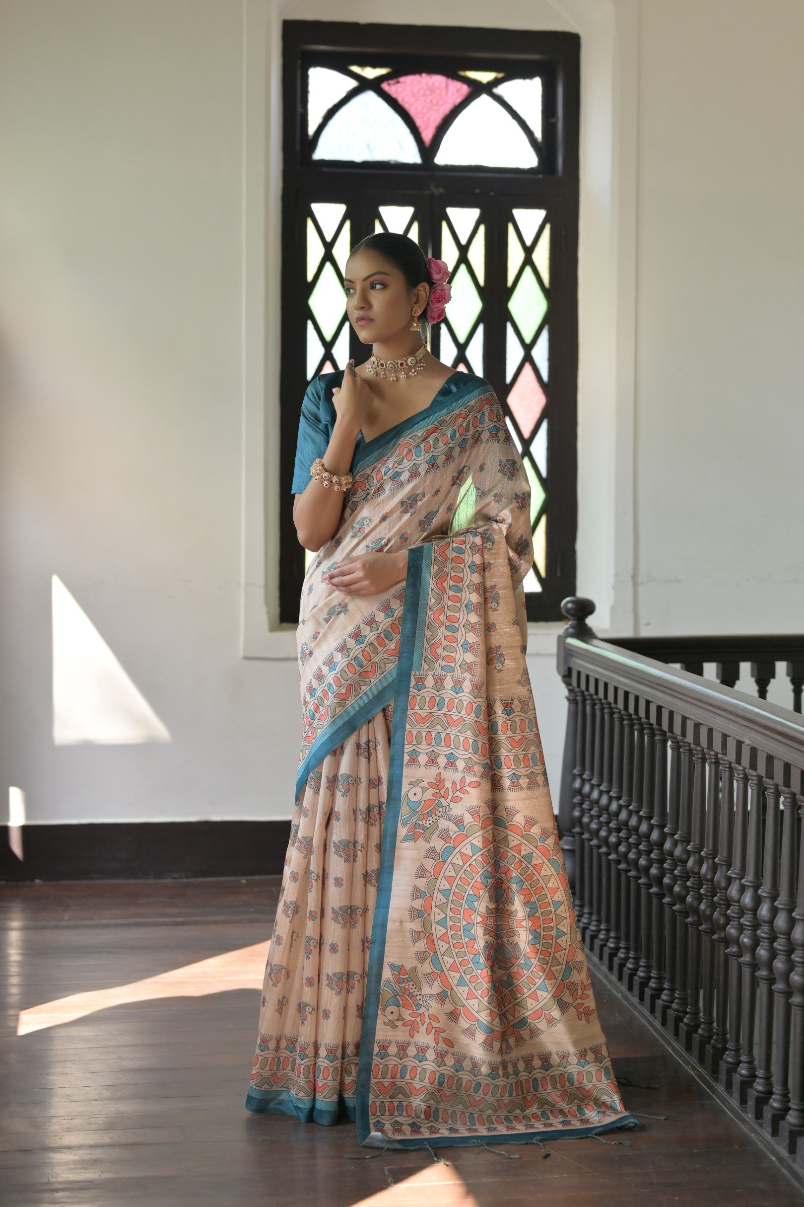 Madhubani Prints Women Saree