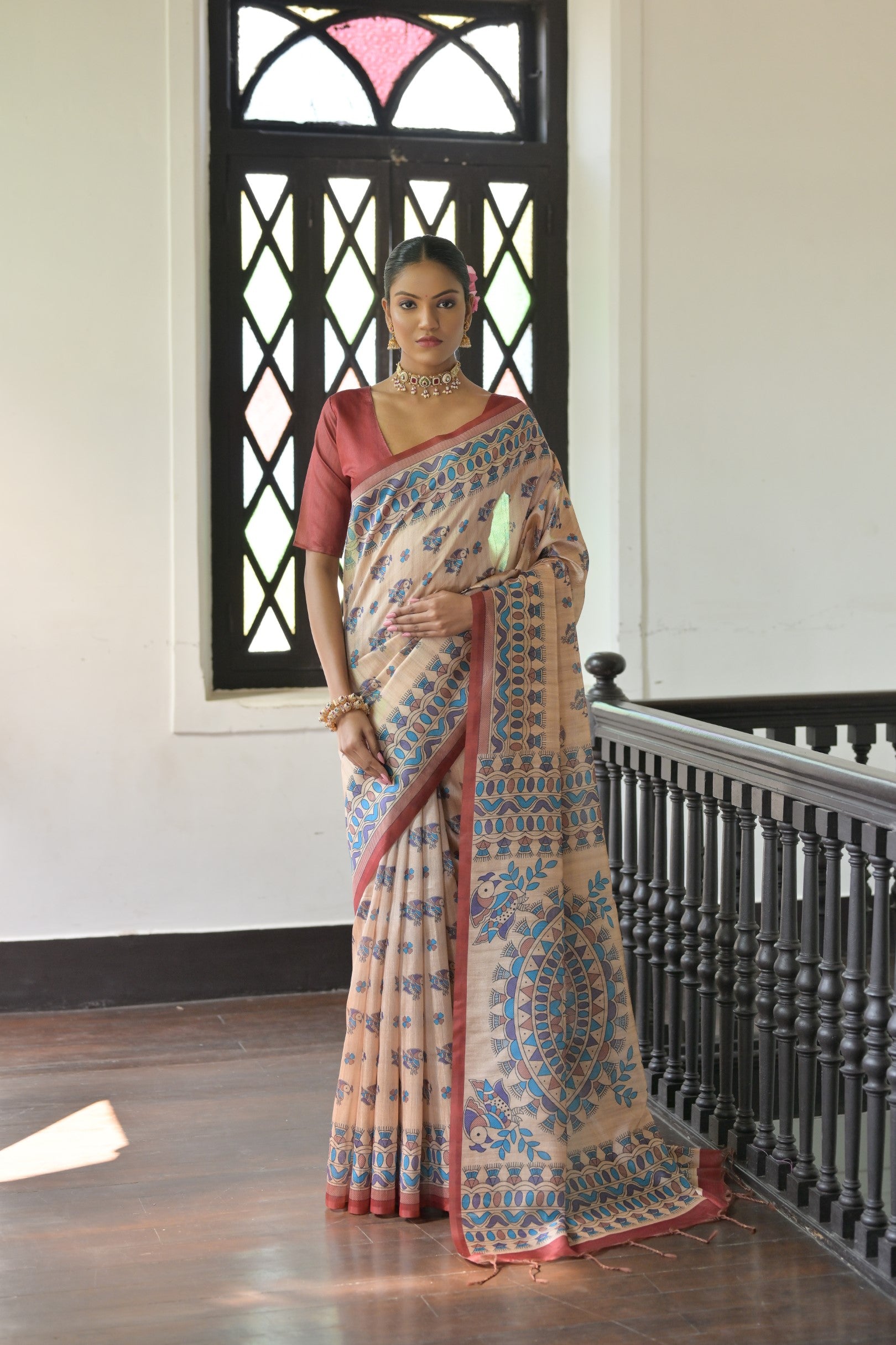 Madhubani Prints Women Saree
